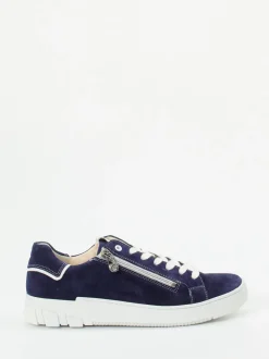 Ganter – Sneaker aus Veloursleder nachtblau
