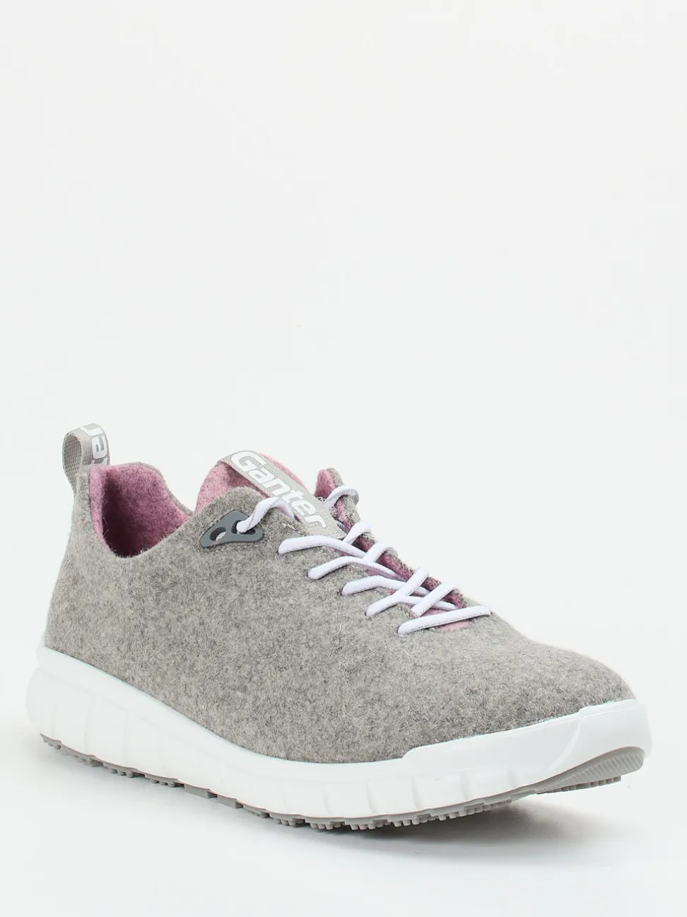Ganter – Sneaker aus Wolle in Hellgrau