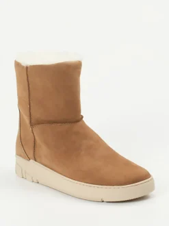 Ganter – Stiefelette aus Nubukleder cognacbraun