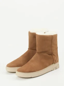 Ganter – Stiefelette aus Nubukleder cognacbraun