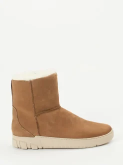 Ganter – Stiefelette aus Nubukleder cognacbraun