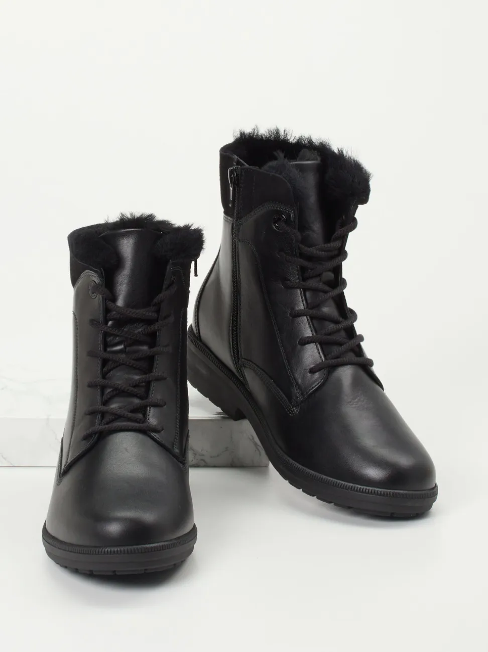 Ganter – Stiefeletten aus Kalbleder Schwarz