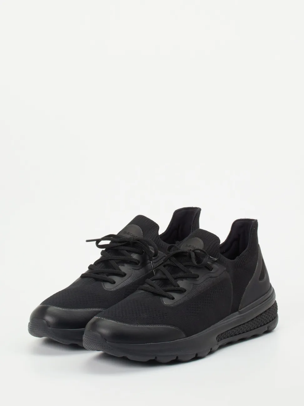 Geox – Herren-Sneaker aus Textilstrick Schwarz