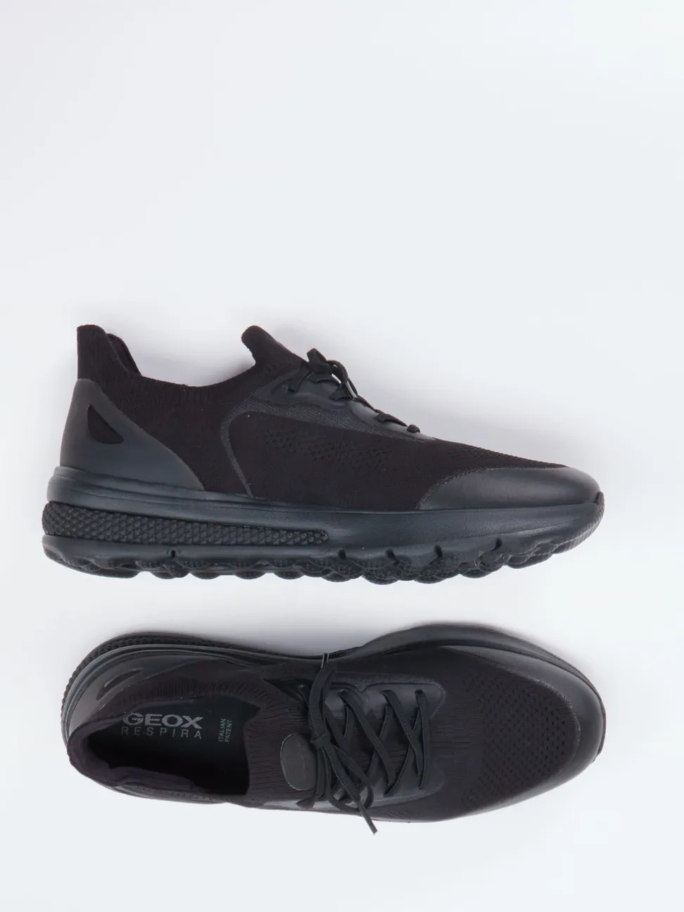 Geox – Herren-Sneaker aus Textilstrick Schwarz