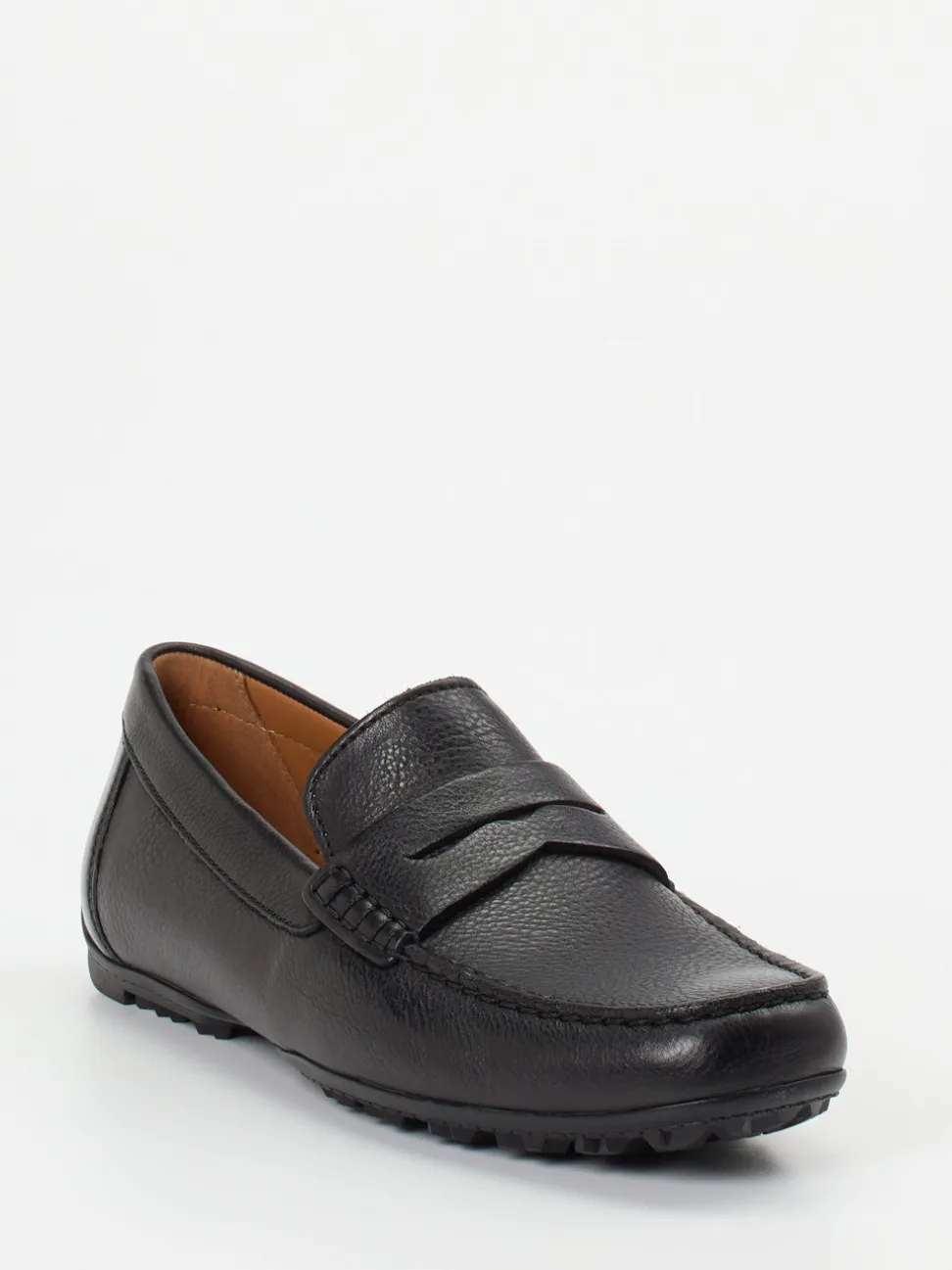 Geox – Penny Loafer aus Kalbleder schwarz