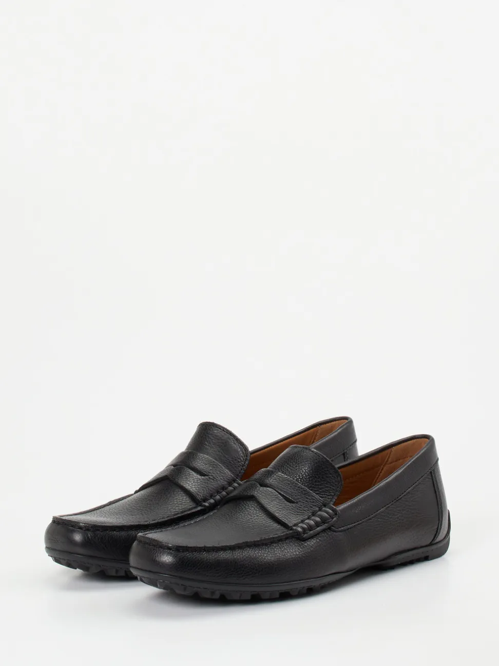 Geox – Penny Loafer aus Kalbleder schwarz