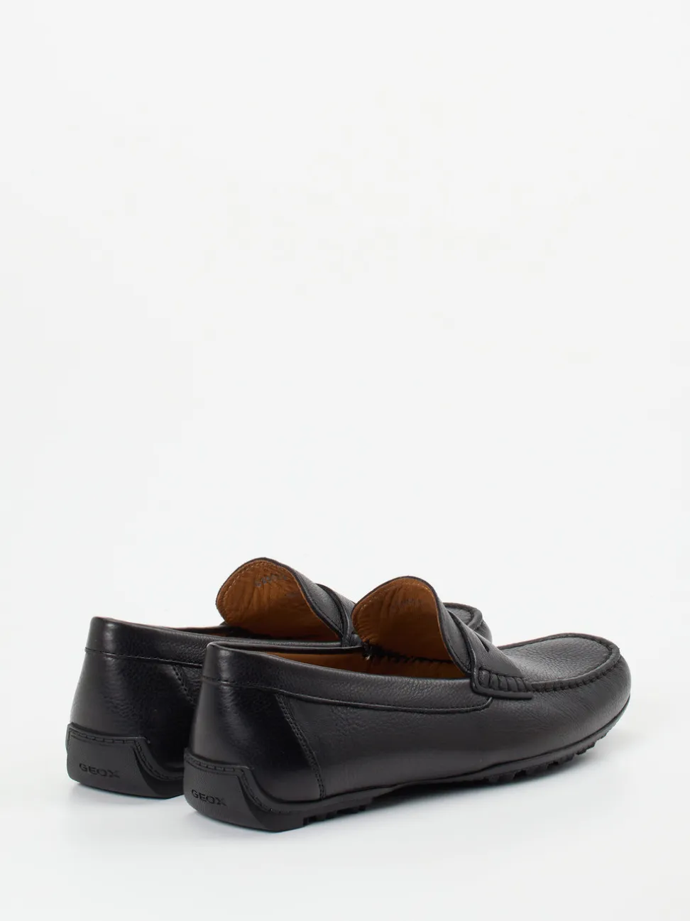 Geox – Penny Loafer aus Kalbleder schwarz