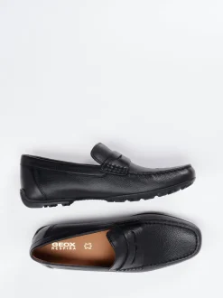 Geox – Penny Loafer aus Kalbleder schwarz