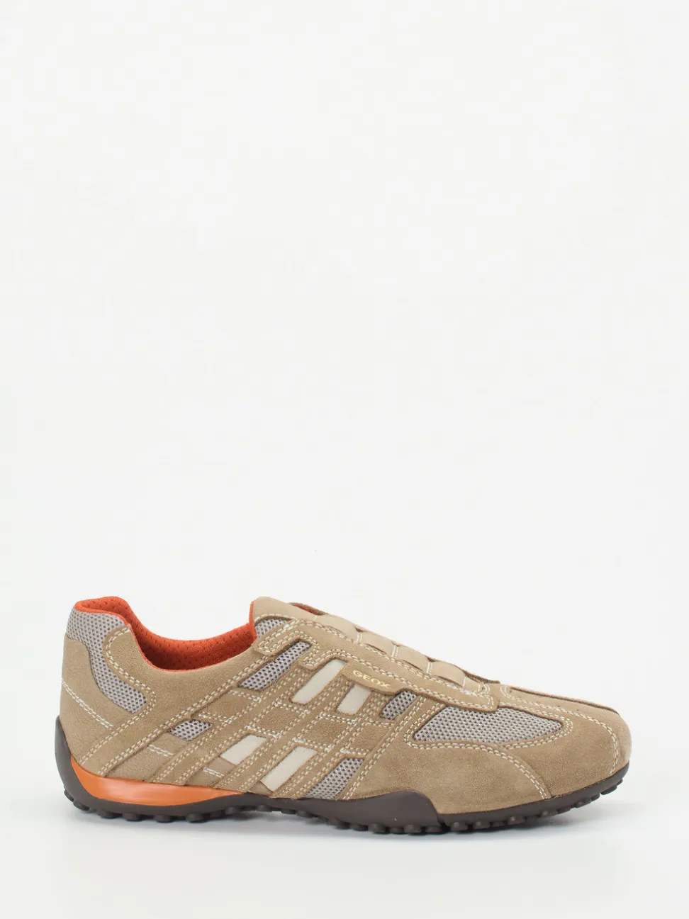 Geox – Slip-On Sneaker aus Veloursleder beige