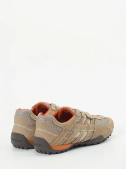 Geox – Slip-On Sneaker aus Veloursleder beige