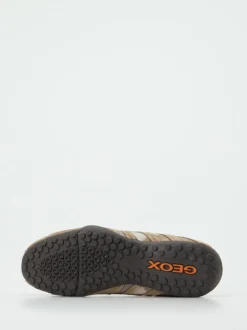 Geox – Slip-On Sneaker aus Veloursleder beige