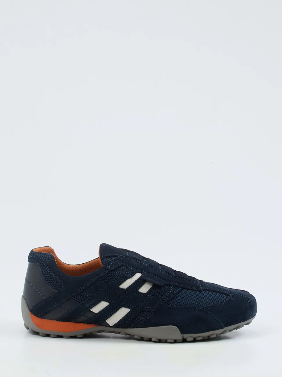 Geox – Slip-On Sneaker aus Veloursleder Dunkelblau