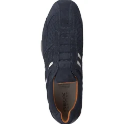 Geox – Slip-On Sneaker aus Veloursleder Dunkelblau