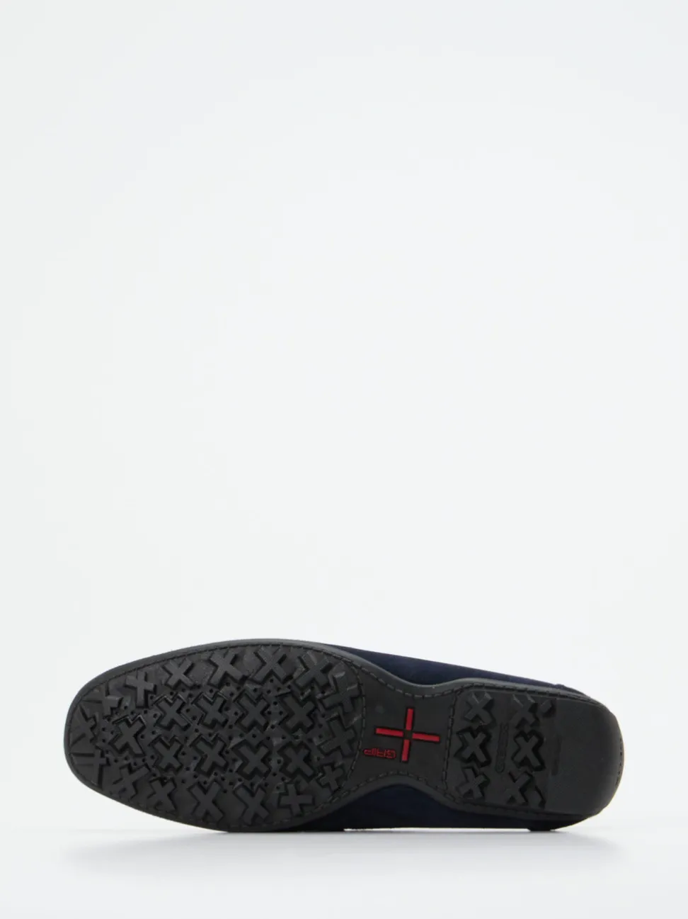 Geox – Slipper aus Veloursleder in Dunkelblau