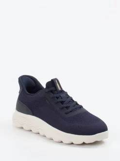 Geox – Sneaker aus gestricktem Textil Dunkelblau