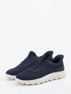 Geox – Sneaker aus gestricktem Textil Dunkelblau