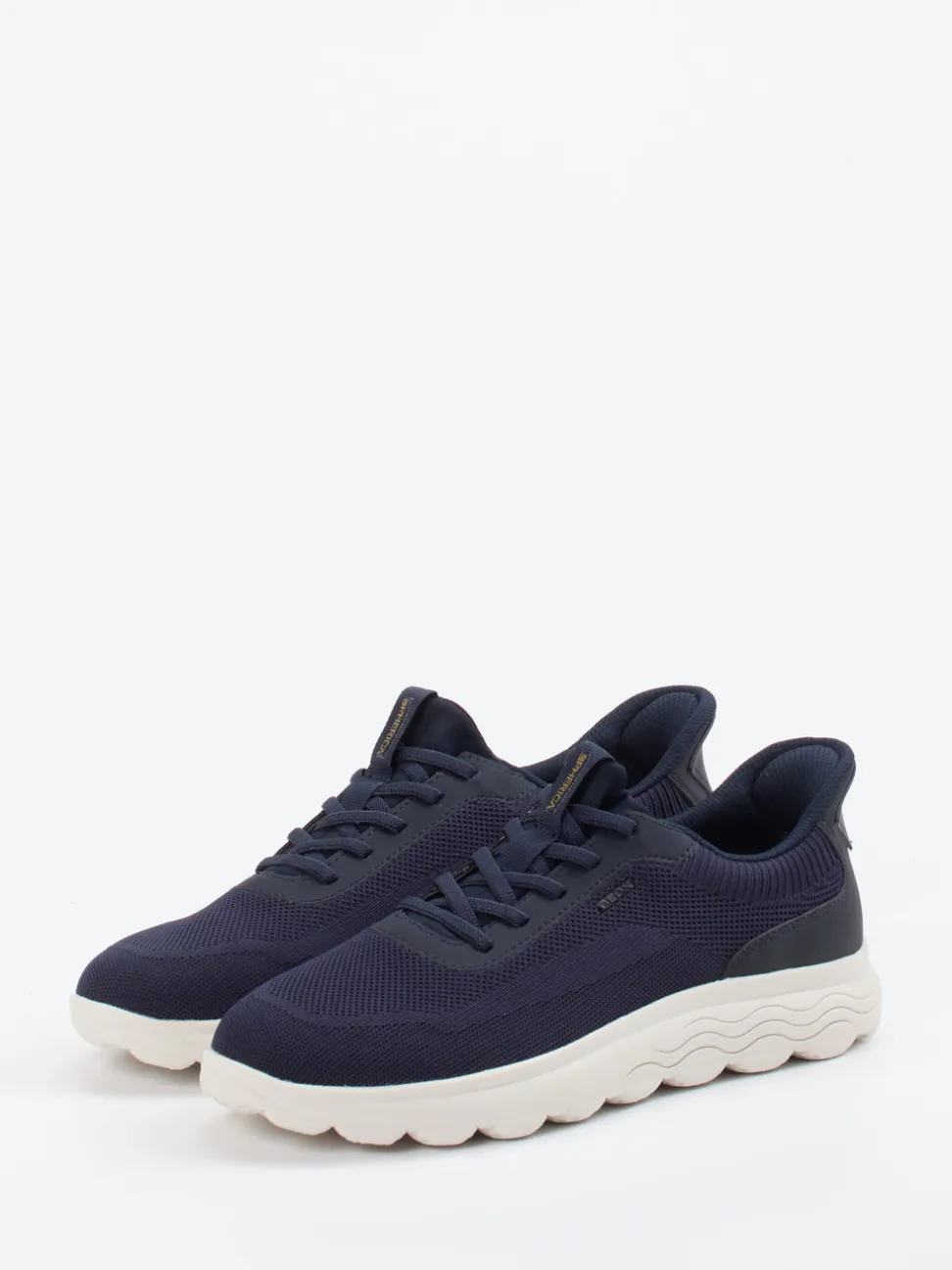 Geox – Sneaker aus gestricktem Textil Dunkelblau