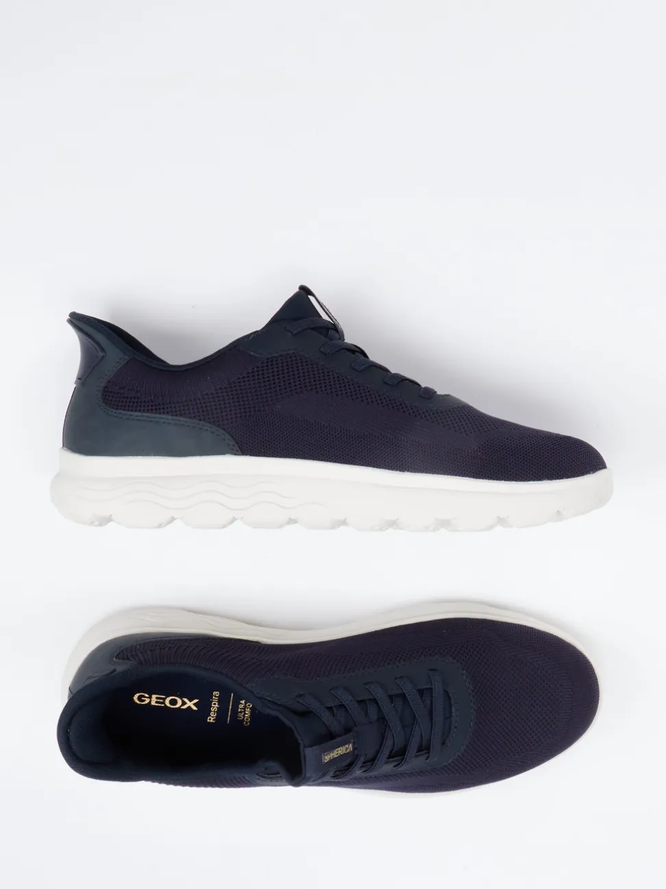 Geox – Sneaker aus gestricktem Textil Dunkelblau