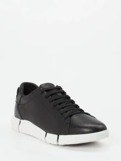 Geox – Sneaker aus Kalbleder schwarz