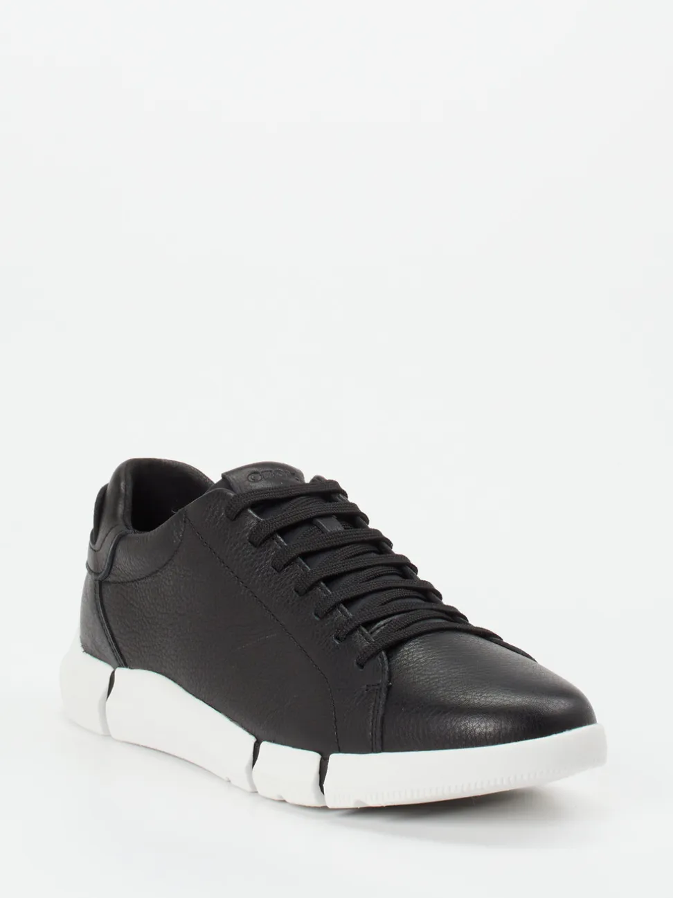 Geox – Sneaker aus Kalbleder schwarz