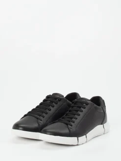 Geox – Sneaker aus Kalbleder schwarz