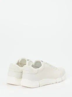 Geox – Sneaker aus Kalbleder in Offwhite