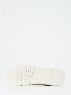 Geox – Sneaker aus Kalbleder in Offwhite