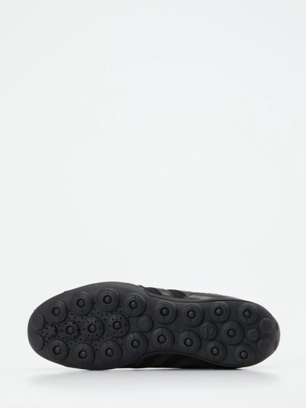Geox – Sneaker aus Kalbleder und Mesh schwarz