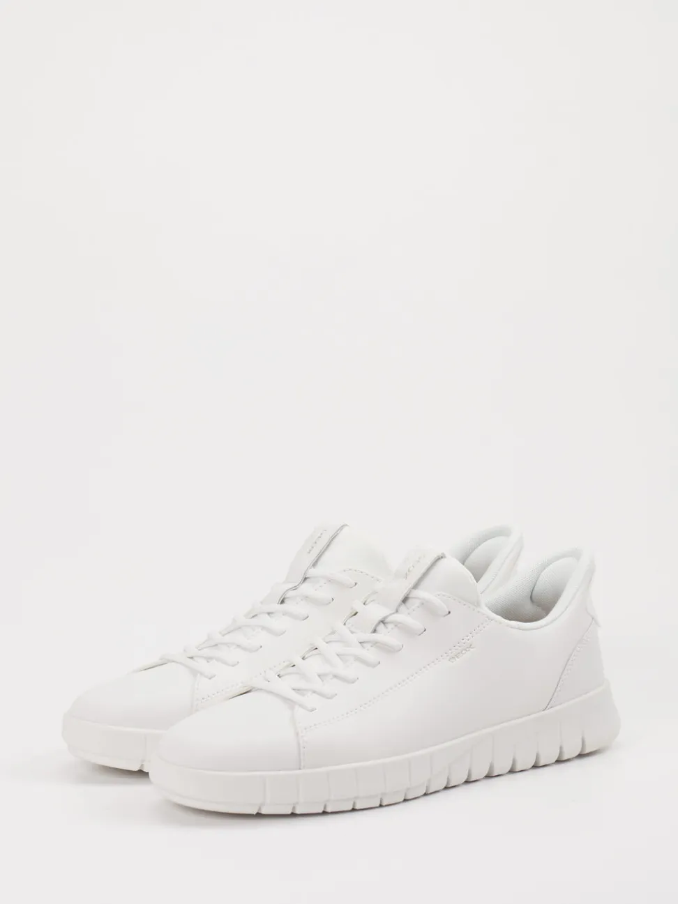 Geox – Sneaker aus Leder in Weiß