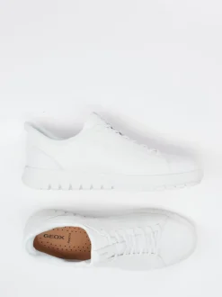 Geox – Sneaker aus Leder in Weiß