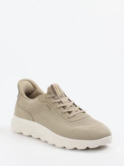 Geox – Sneaker aus Textil in Beigegrau