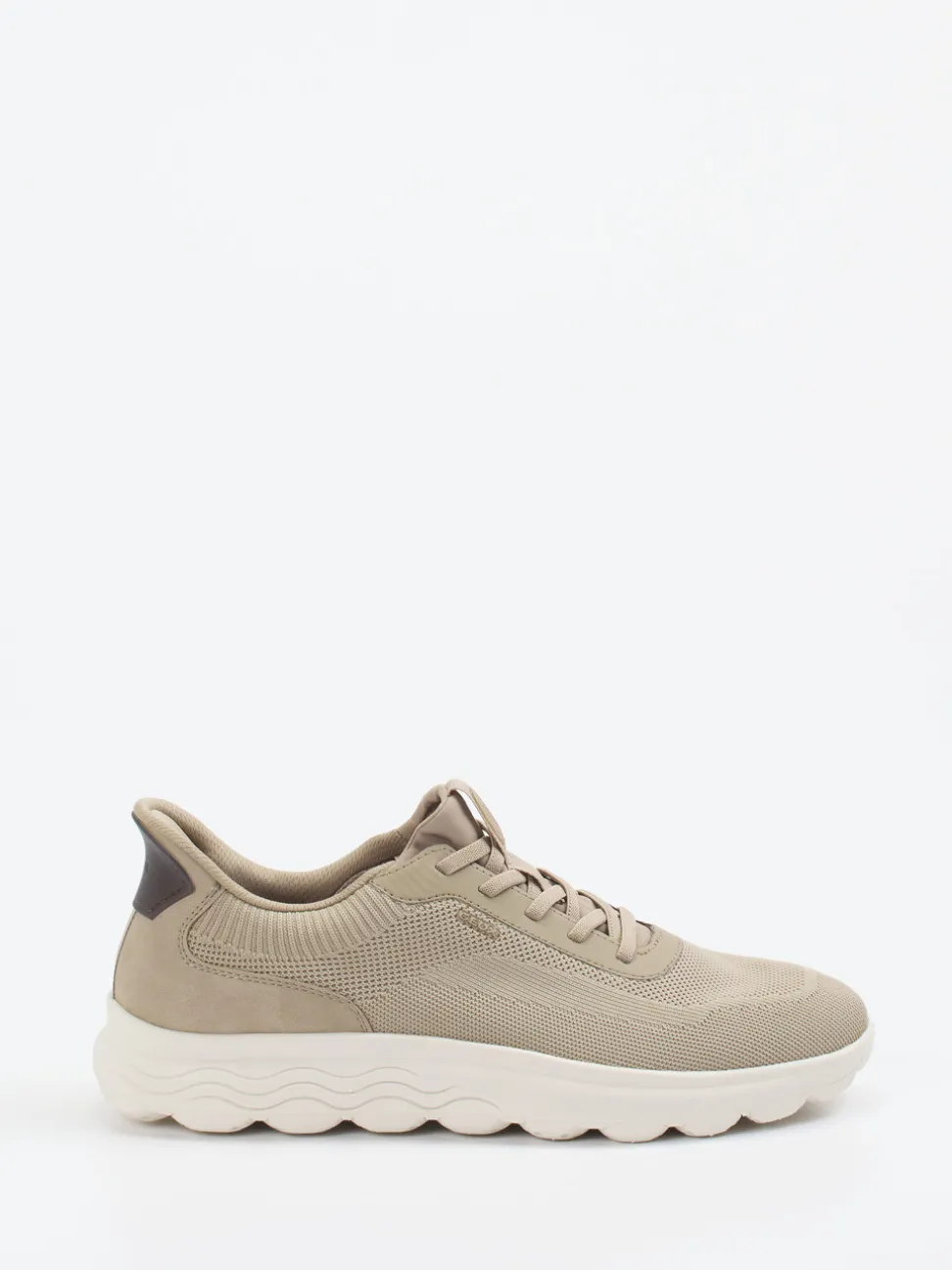 Geox – Sneaker aus Textil in Beigegrau