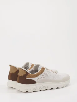 Geox – Sneaker aus Textil in Offwhite-Beige