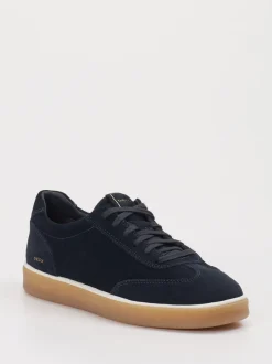 Geox – Sneaker aus Veloursleder Dunkelblau