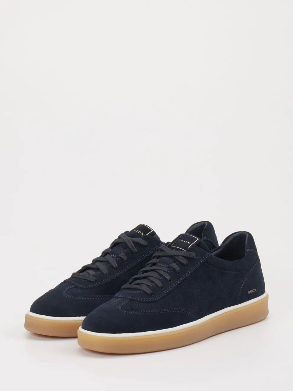 Geox – Sneaker aus Veloursleder Dunkelblau
