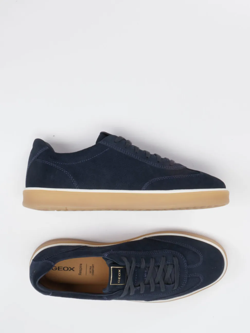 Geox – Sneaker aus Veloursleder Dunkelblau