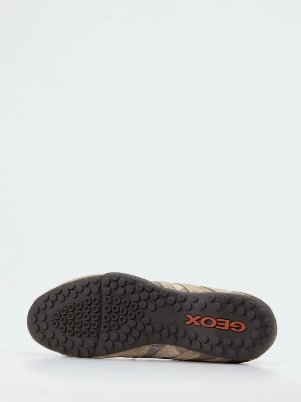 Geox – Sneaker aus Veloursleder und Mesh beigebraun