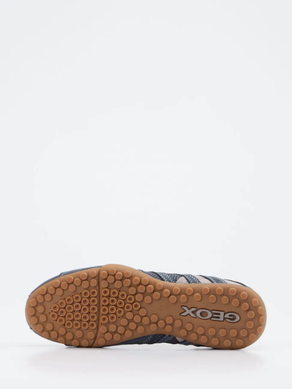 Geox – Sneaker aus Veloursleder und Mesh blau