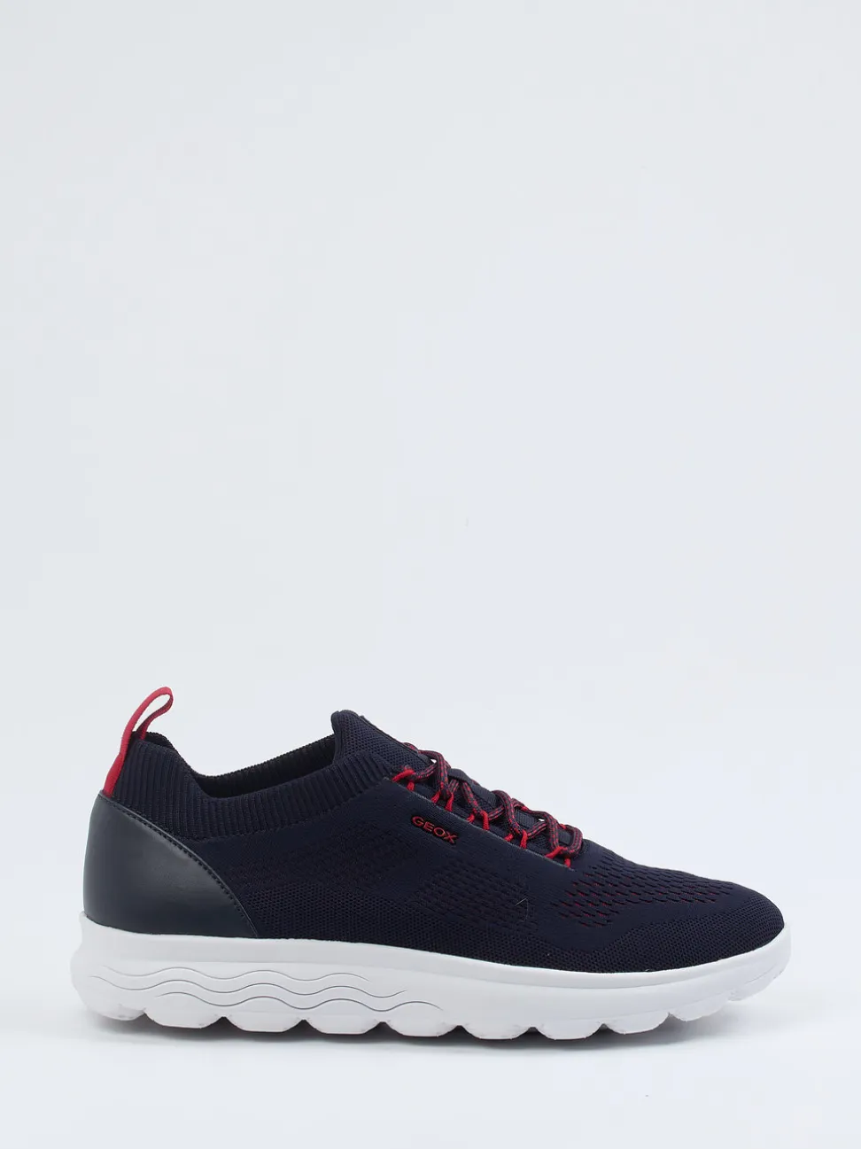 Geox – Strick-Sneaker aus Textil in Dunkelblau