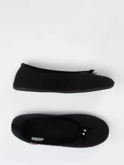 Giesswein – Ballerina-Hausschuh aus Wollfilz schwarz