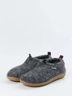 Giesswein – Hüttenschuh aus Wollfilz anthrazit