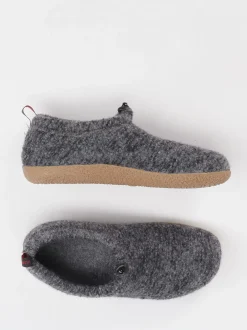 Giesswein – Hüttenschuh aus Wollfilz anthrazit