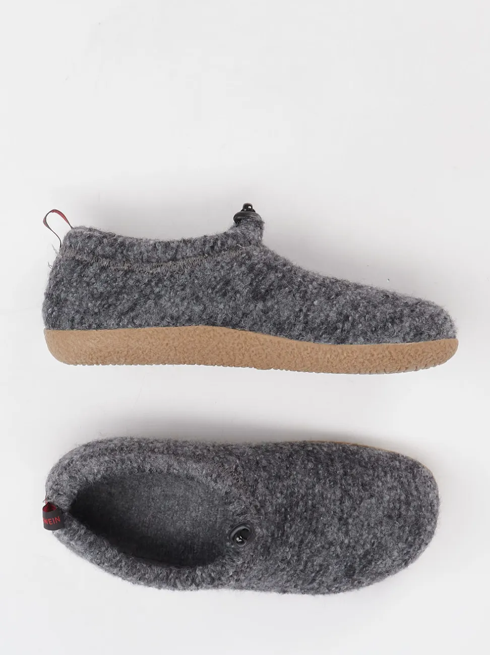 Giesswein – Hüttenschuh aus Wollfilz anthrazit