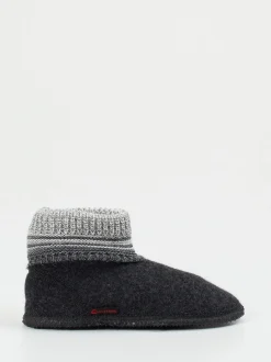 Giesswein – Hüttenschuh aus Wollfilz anthrazitgrau