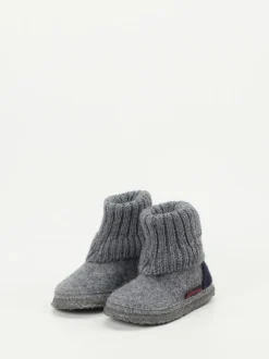 Giesswein – Hüttenschuh aus Wollfilz Mittelgrau