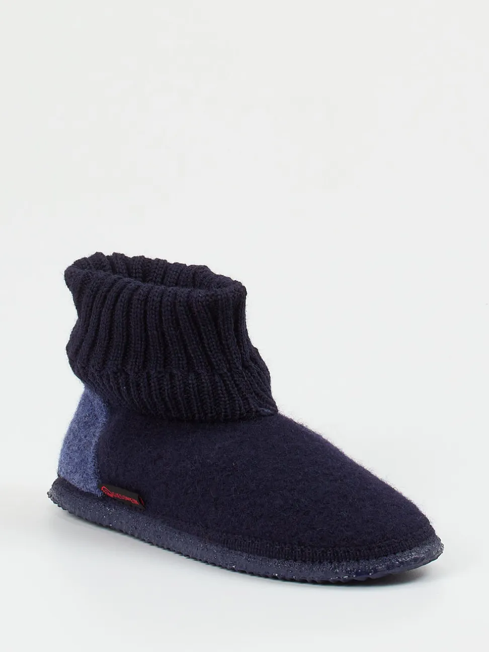 Giesswein – Hüttenschuh aus Wolle in Dunkelblau
