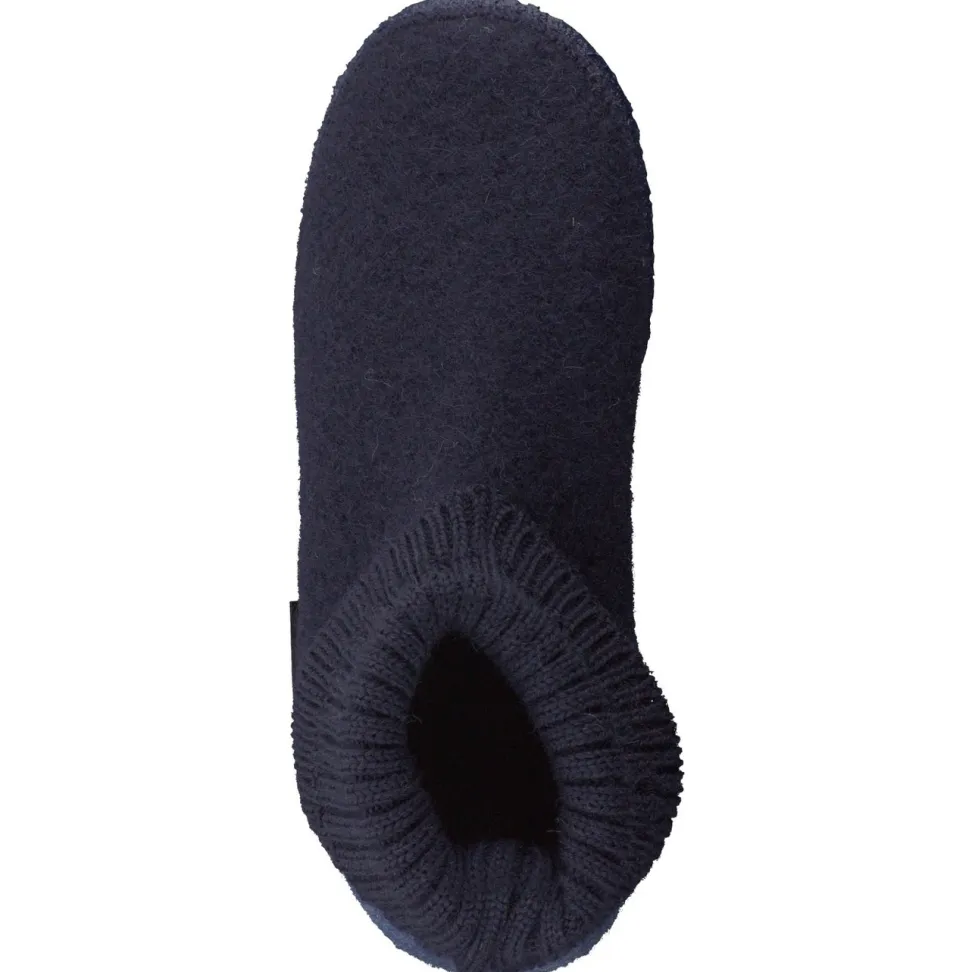 Giesswein – Hüttenschuh aus Wolle in Dunkelblau