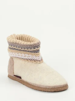 Giesswein – Hüttenschuhe aus Wolle beige