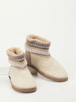 Giesswein – Hüttenschuhe aus Wolle beige