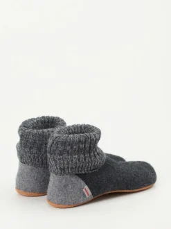 Giesswein – Hüttenschuhe aus Wollfilz in Grau